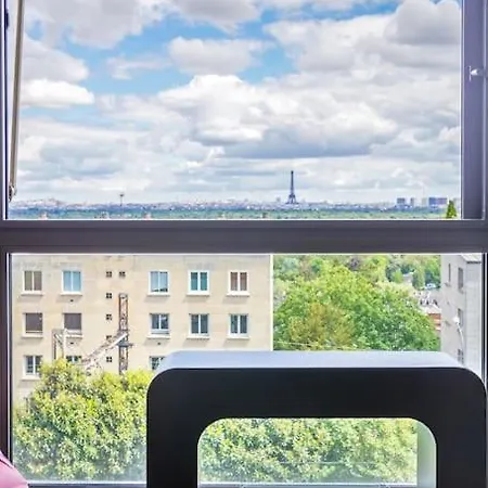 Appartement Comfortion Mirage - De Luxe Avec Vue Sur La Tour Eiffel Et Paris
