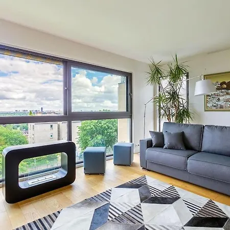 Comfortion Mirage - De Luxe Avec Vue Sur La Tour Eiffel Et Paris Appartement