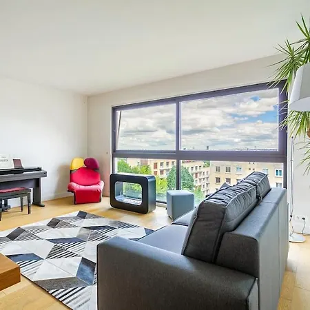 Appartement Comfortion Mirage - De Luxe Avec Vue Sur La Tour Eiffel Et Paris Saint-Cloud
